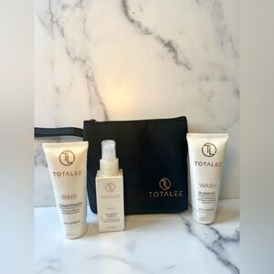 New & Sealed Totalee 4‑Piece Travel Hair Kit – 3.4 oz/100 ml & 2.6 oz/80 ml